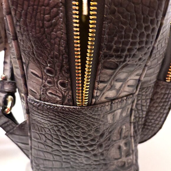 Brahmin Mini Dartmouth - Charcoal Sparrow Backpack - Picture 4 of 9